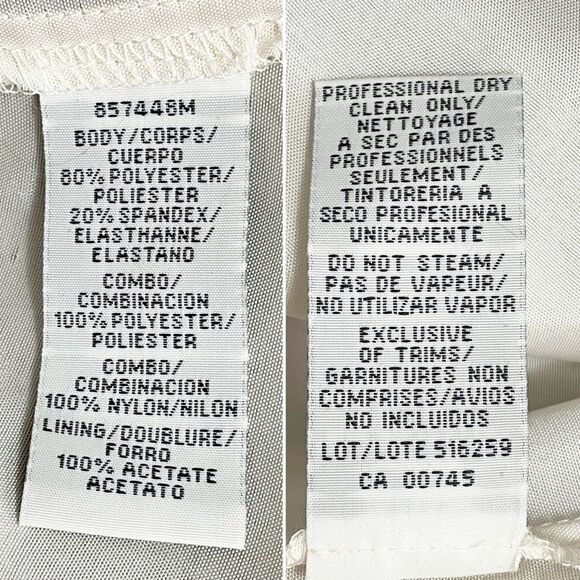 NWT JS Collections Black Nude Lace Illusion Midi Dress Sheer Stripe Size 6 NEW - Picture 12 of 13